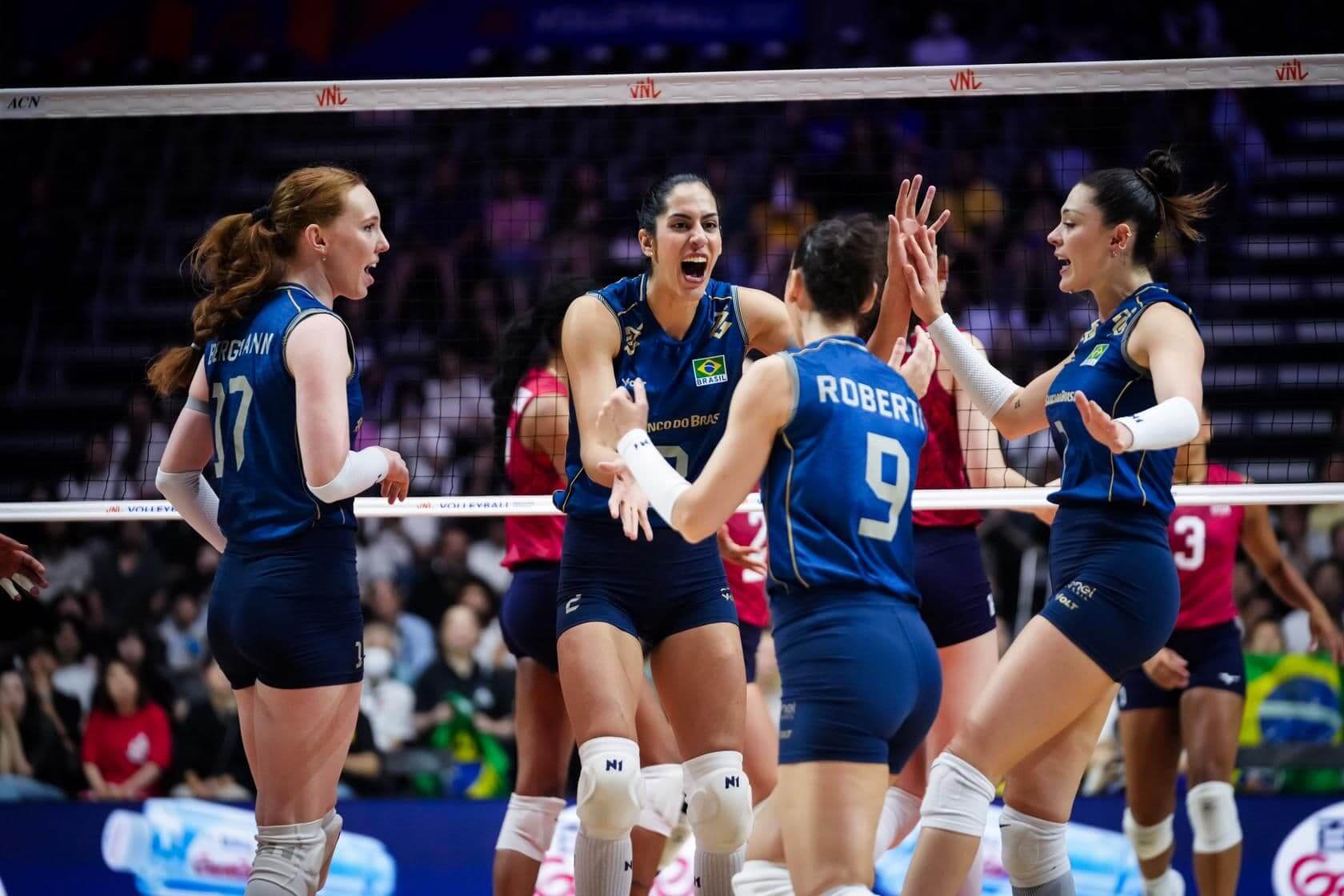 Brasil encara o Japão nas quartas da Liga das Nações Feminina e inicia caminhada rumo ao título