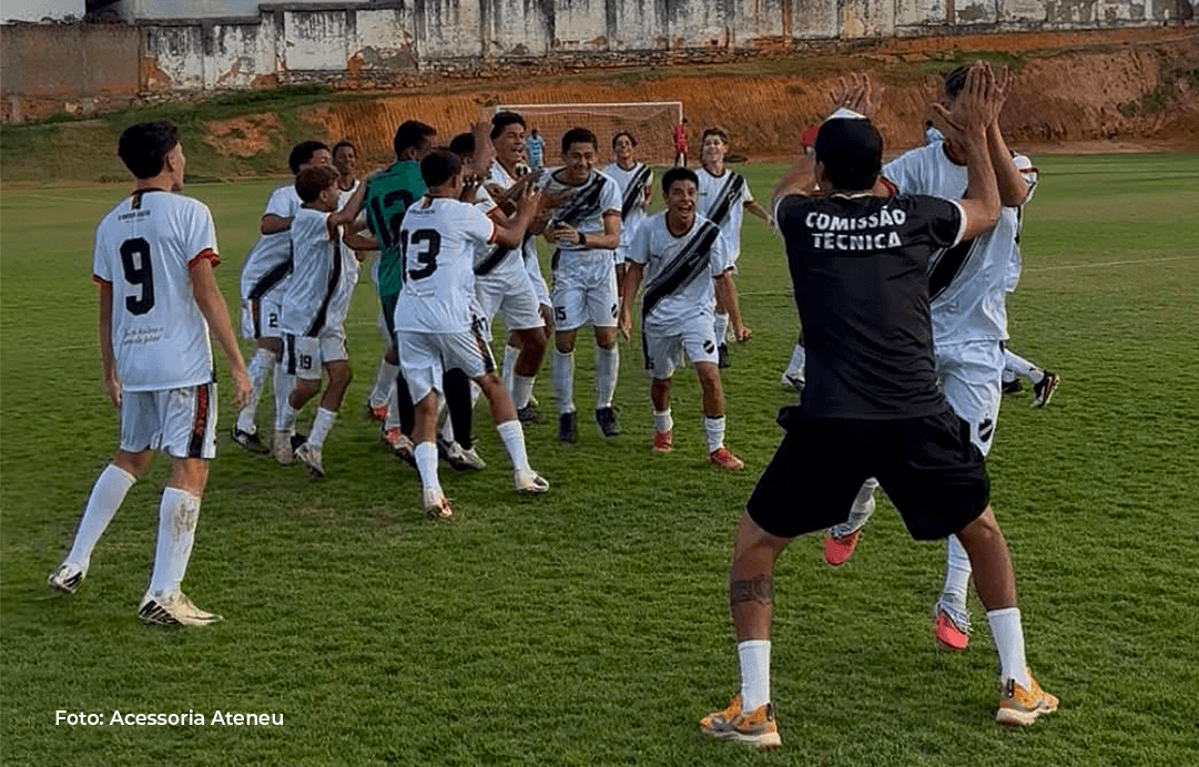 Com autoridade, Sub-14 do Ateneu vence North por 3 a 1 e garante vaga na próxima fase da Super Copa IMEF
